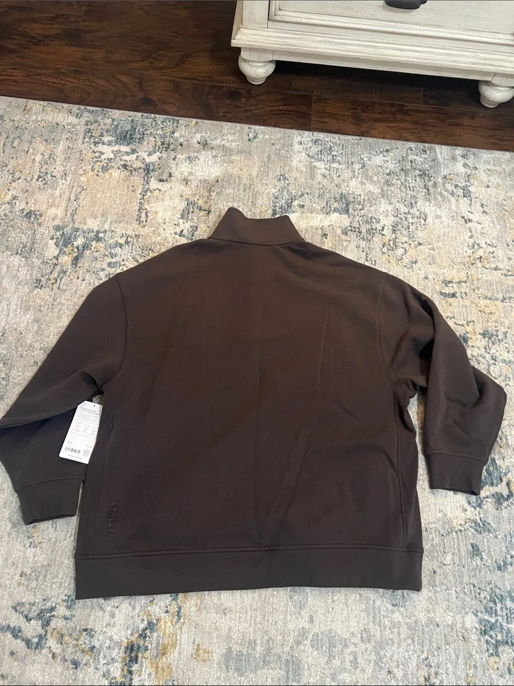 Athleta Forever fleece 1/4 Zip Sweatshirt NWT